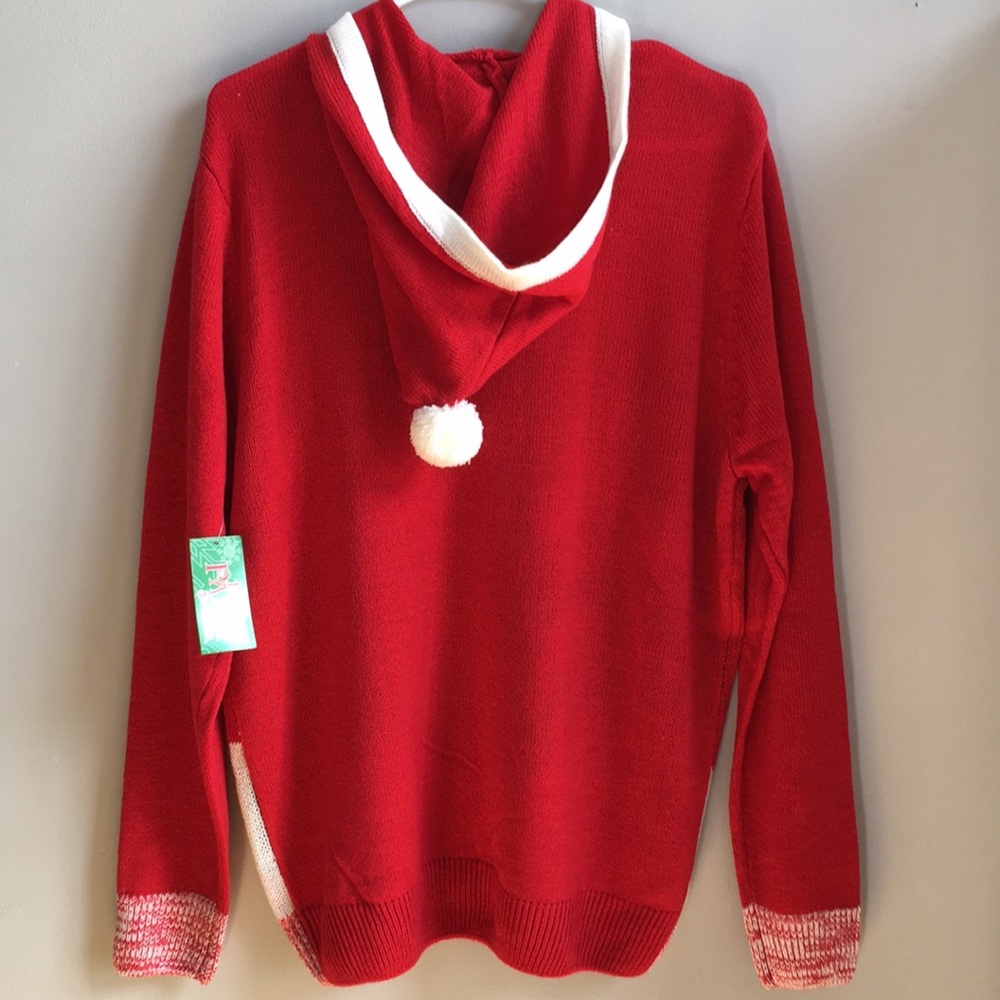 Men’s Hooded Ugly Christmas Sweater New - Picture 3 of 4